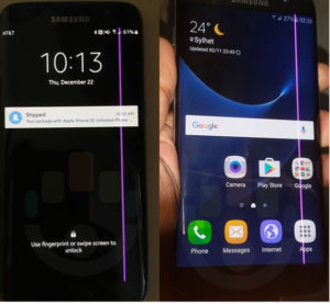 wadliwe wyświetlacze w Galaxy S7 edge